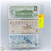 Image 2 : $1-1973,$2-1986,$5-1986