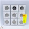Image 1 : 9X 50-CENT PIECES 1952-2002
