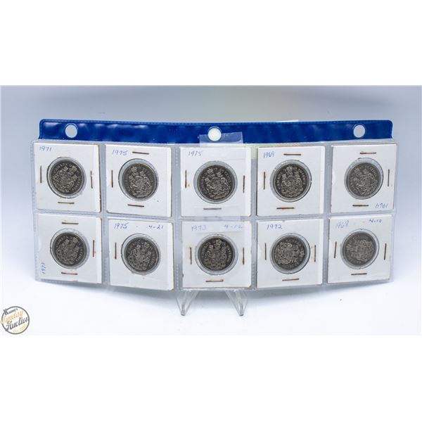 10X50-CENT PIECES CANADIAN