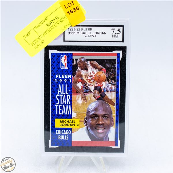 FLEER – MICHAEL JORDAN #211 – 1991-92