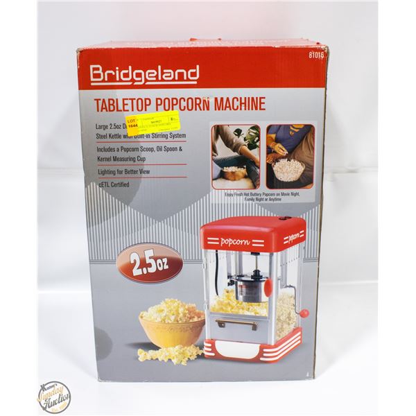 BRIDGELAND NEW POPCORN MACHINE