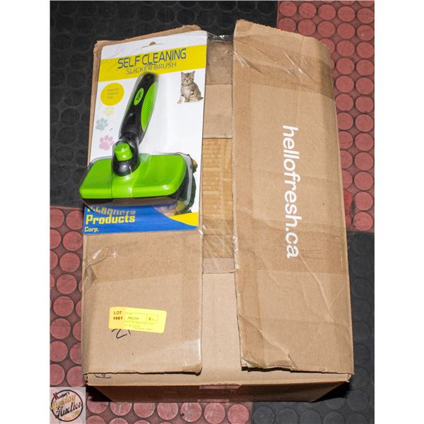 21 PET BRUSHES WORKS ON CATS OR DOGS PUSH BUTTON-