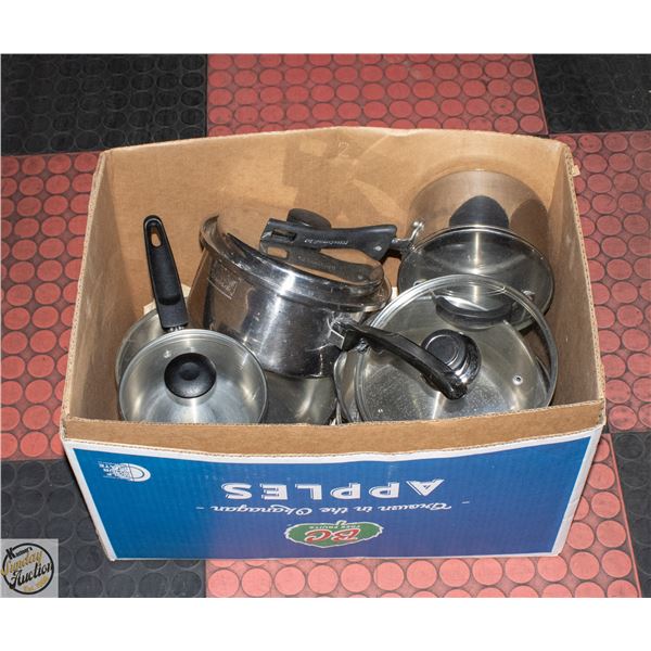 10PC POTS AND PANS WITH LIDS