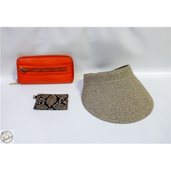 ANNE KLEIN LADIES HAT + ANNE KLEIN LEATHER