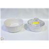 Image 1 : CORNINGWARE BAKING DISHES (1 WITH LID)