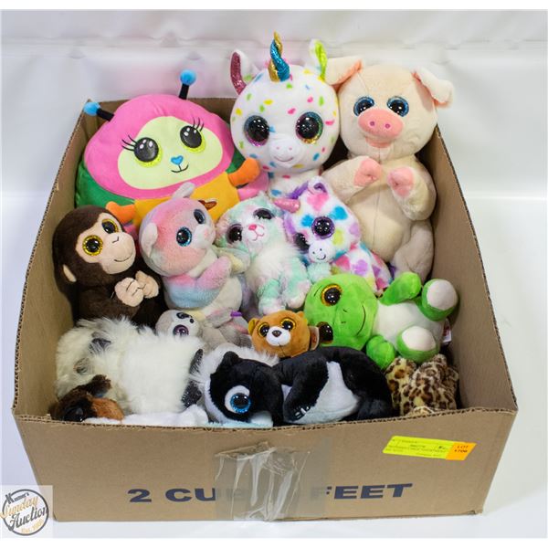 TY PLUSHIES LARGE ASSORTMENT SOME WITH