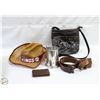Image 1 : MENS ESTATE ITEMS - LEATHER BELTS,