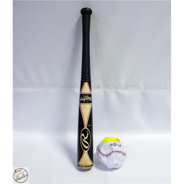 RAWLINGS SOFT BAT + INFLATABLE BASEBALL