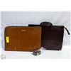 Image 1 : VINTAGE LEATHER CANADA FOLDER ZIPPERED