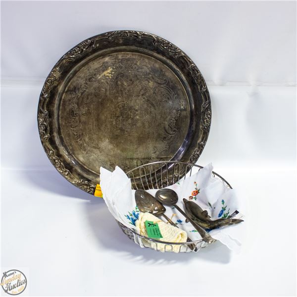 SILVER PLATED SERVINGWARE INCLUDING