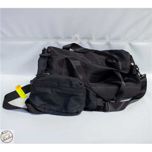 ESTATE SATIN-LIKE DUFFLE SPORTS BAG +