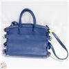 Image 1 : GENUINE LEATHER SERGIO FERETTI BLUE PURSE
