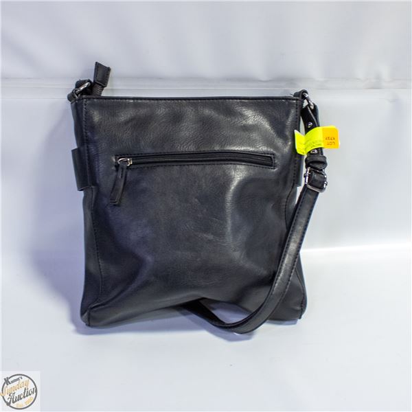 KGB STUDIO BLACK LEATHER HANDBAG
