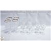 Image 1 : CRYSTAL GLASSES, HEAVY, SET OF 4 , WINE,