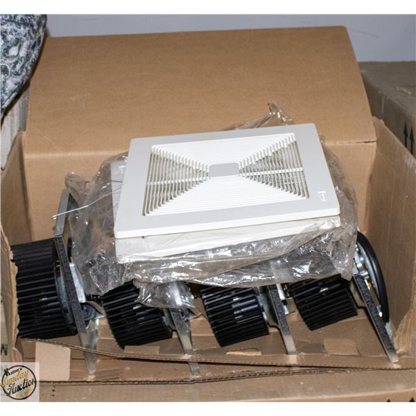 CASE WITH 4 NEW BROAN EXHAUST FANS