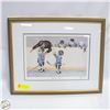 Image 1 : "COACH'S CORNER" FRAMED PRINT 17" X 21.5"