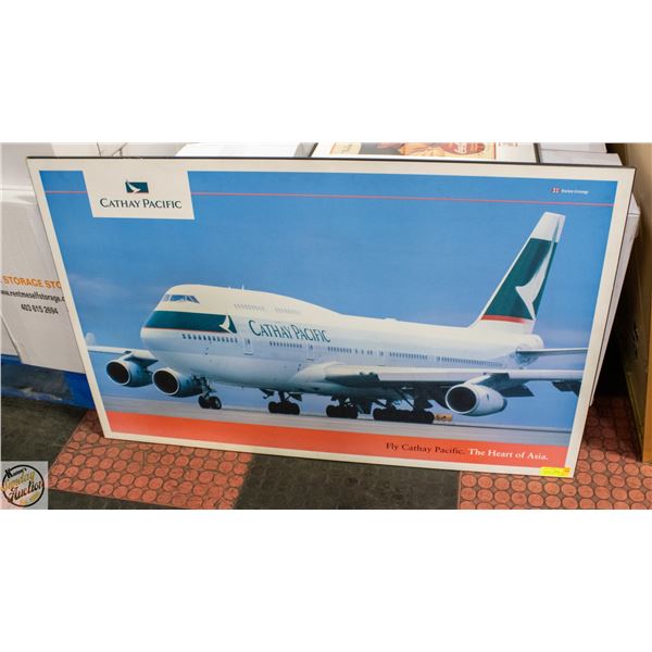 BOEING 747 MOUNTED ON HARDBOARD 29” X 45”