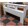 Image 1 : KING BED HEADBOARD (WHITE) H-42.5" W-11.5" L-82"