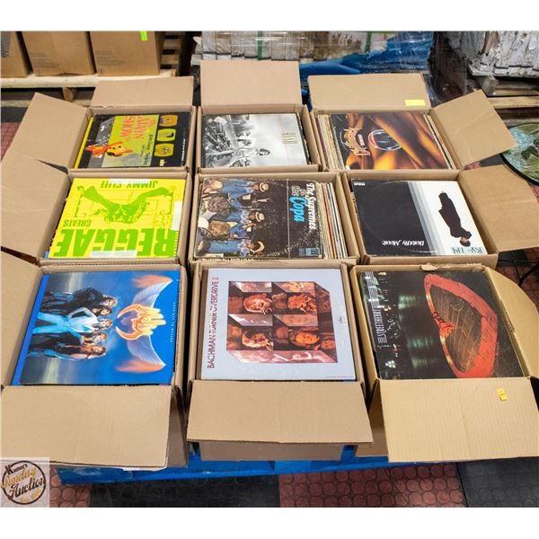 PALLET OF RECORDS: ROCK, POP, COUNTRY & MORE