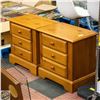 Image 1 : PAIR OF PINE NIGHT TABLES H-24" W-17" L-23.75"