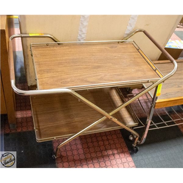 MCM FOLDING BAR CART