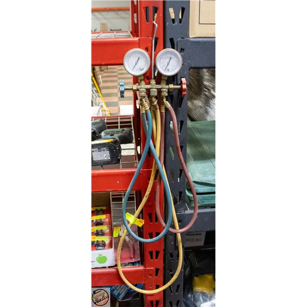 SET OF REFRIGERATION GAUGES