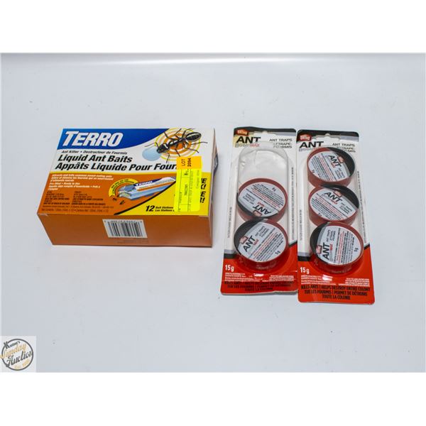 LOT OF ANT TRAP & LIQUID BAIT