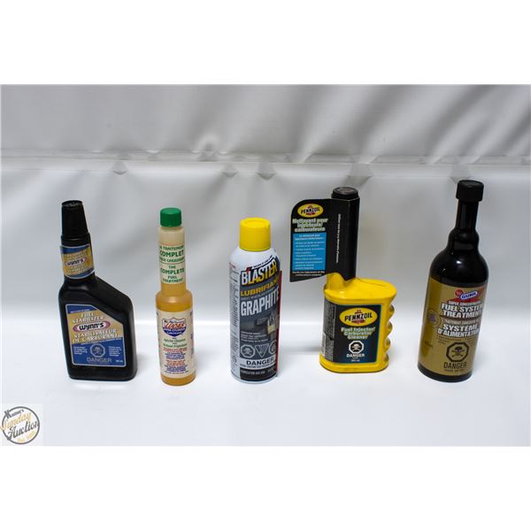 LOT OF AUTO ADDITIVE/LUBE