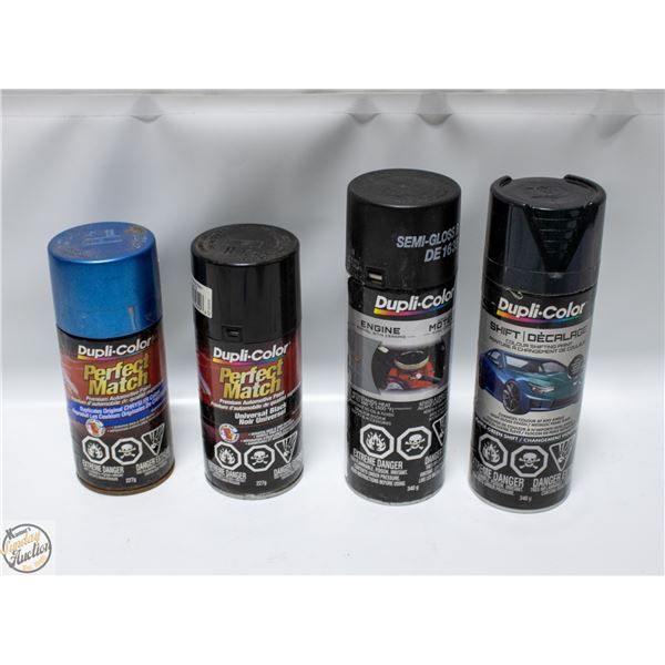 4PK DUPLICOLOR SPRAY PAINT