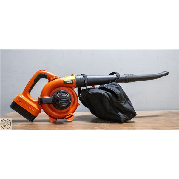 BLACK AND DECKER LEAF BLOWER, DRILL & FLASHLIGHT