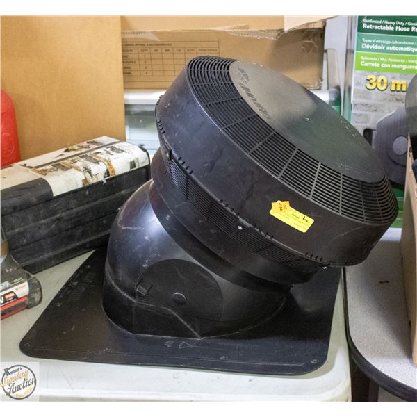 NEW DURAFLO TURBO ROOF ATTIC VENT - BLACK