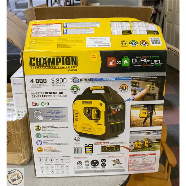 CHAMPION 4000 STARTING WATT INVERTER GENERATOR