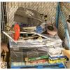Image 1 : PALLET WITH AQUARIUM, 5 TON JACK, VENT FAN & MORE