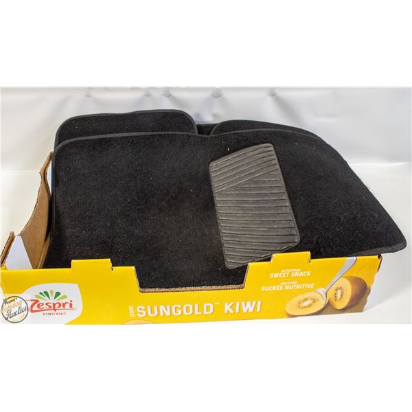 FLOOR MATS FOR MID SIZE CAR BLACK