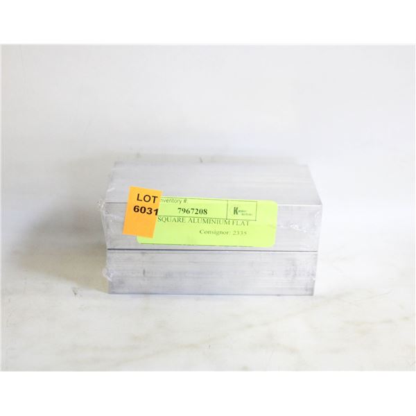 2 PACK SQUARE ALUMINIUM FLAT