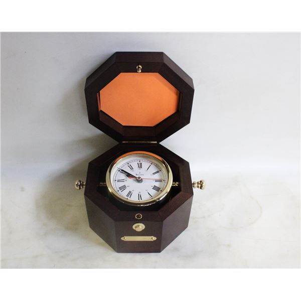 BULOVA NAUTICAL MARITIME CLOCK MADE IN GERMANY