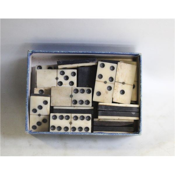 ANTIQUE BONE DOMINOS