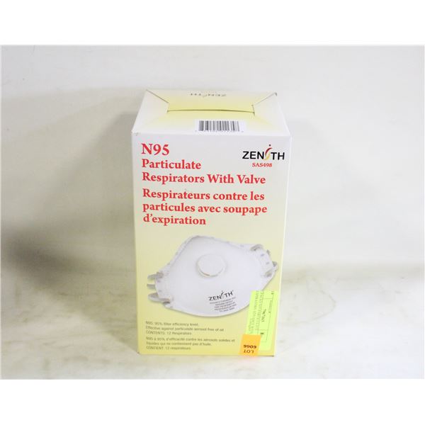 12 PACKS N95 PARTICULATE RESPIRATORS ADVANCE WITH