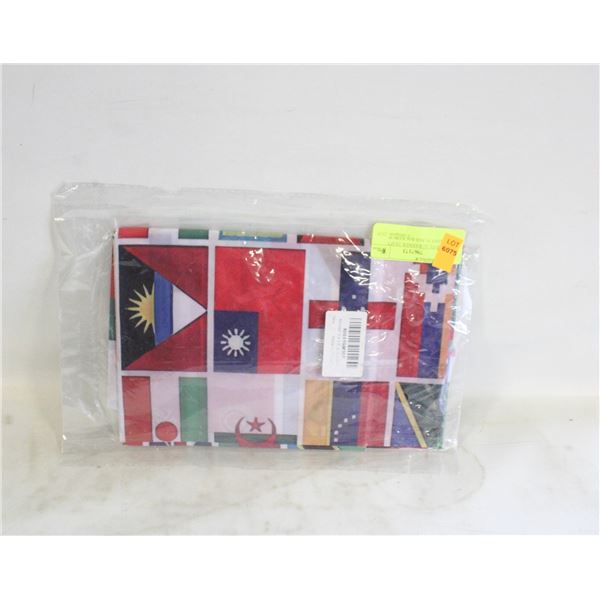 WORLD FLAG BANNER 3X5FT COUNTRY FLAGS BACKDROP