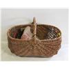 Image 1 : ANTIQUE BASKET AND POTATO SACK