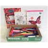 Image 1 : FLAT OF COLORING MARKERS PLUS BOOKS
