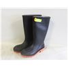Image 1 : MENS SZ 8 STEEL TOE RUBBER BOOTS