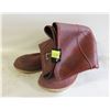 Image 1 : MENS SZ 12 STEEL TOE RUBBER BOOTS RUST COLORED