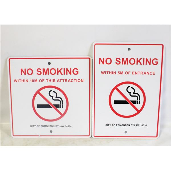 NO SMOKING SIGNS