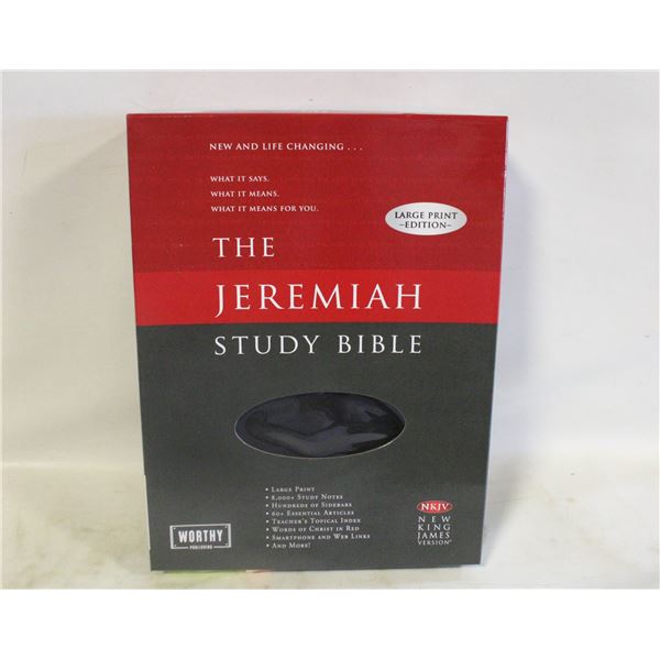 NEW THE JEREMIAH STUDY BIBLE KIT KINGS