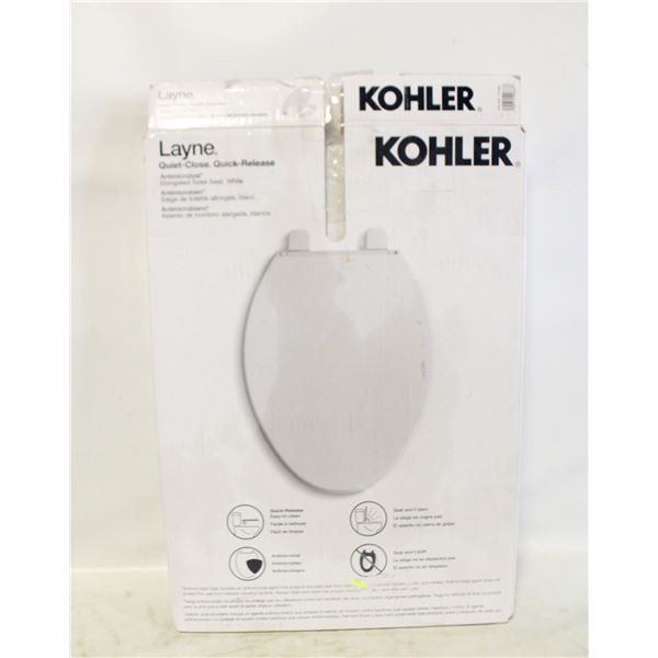 KOHLER LAYNE QUIET CLOSE ELONGATED TOILET SEAT