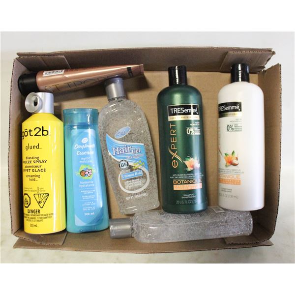 FLAT OF FULL SURPLUS HAIR PRODUCTS