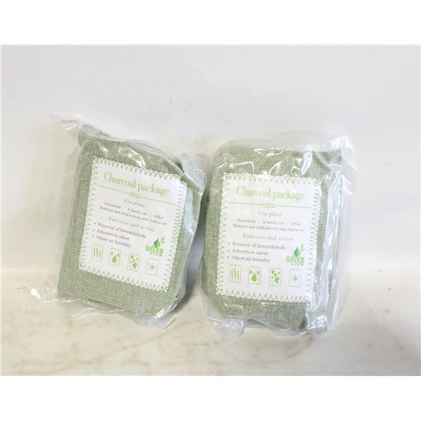 2 NEW CHARCOAL PACKAGE REMOVAL OF ODORS