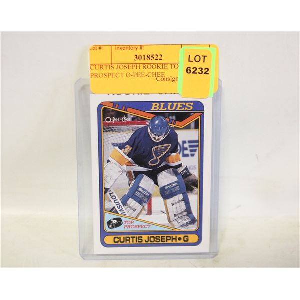 CURTIS JOSEPH ROOKIE TOP PROSPECT O-PEE-CHEE
