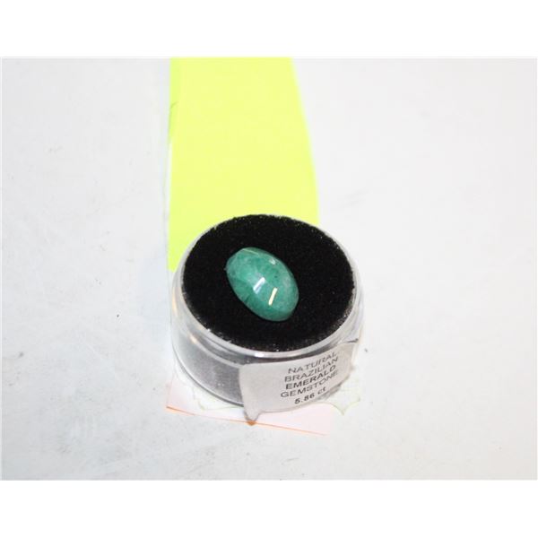 5.86 CT NATURAL BRAZILIAN EMERELD GEMSTONE